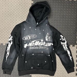 Hellstar Black Graphic Hoodie